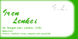 iren lenkei business card